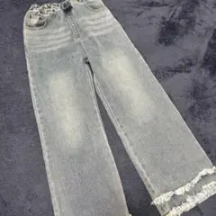 フリンジ裾デニム新品⭐︎