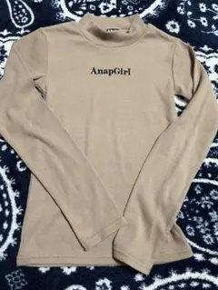ANAPGIRL ベージュ タートルネック XS
