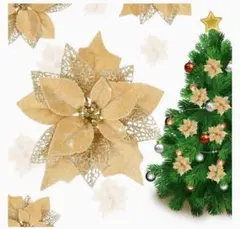 ❤️クリスマス飾りフラワーオーナメント12個