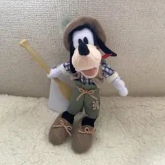 ディズニーランド39周年クリッターカントリー　カヌー　グーフィーぬいぐるみバッジ