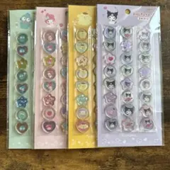 サンリオ　キャラクター　おはじきふうシールセット 24枚入り