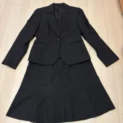 ダークグレー チェック柄 スーツ セット　11号