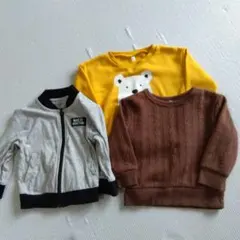 西松屋　ベビー服　トレーナー　3枚セット　80センチ