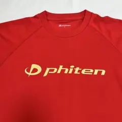 ファイテン phiten 半袖Tシャツ 赤 金文字 Mサイズのサムネイル