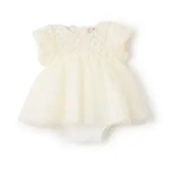 petit main チュールレースOPロンパース 結婚式【美品】