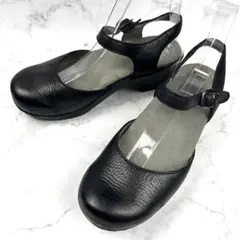 DANSKO ダンスコ サム メリージェーン ストラップ レザー 黒 23.5