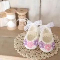 アナベル エンジェル ベビーシューズ ハンドメイド雑貨 子宝 お守りのサムネイル