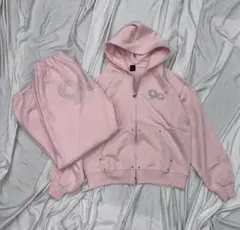 9090 Logo GlitterZip Hoodie&Pants(Setup)