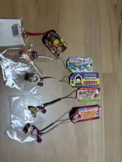 【希少・タグ付】ご当地キティ 根付 5点セット（愛媛・熊本・徳島・信州・大阪）