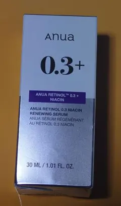 【新品】アヌア レチノール0.3 ナイアシンリニューイングセラム 美容液