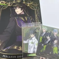 ツイステ　マレウス　クリアポスター　ウエハース　メタカ　式典服　実験着　制服