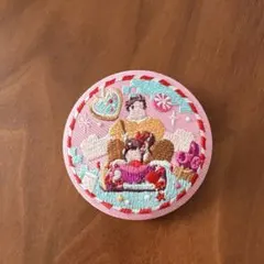 Disney刺繍缶バッチ　シュガーラッシュ