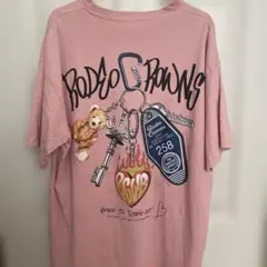 ロデオクラウンズ Key Ring Ｔシャツ PINK ユニセックス