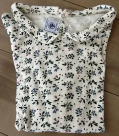 【極美品】PETIT BATEAU 小花柄 140cm 長袖カットソー 女の子