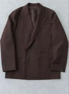 【美品】アーバンリサーチ BRADFORD WOOL ダブルジャケット 茶　Lのサムネイル