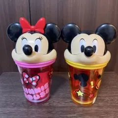 【訳あり】ディズニーリゾート　ストロー付きタンブラー　ミッキー　ミニー