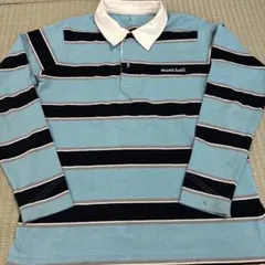 mont-bell ストライプ ポロシャツ 140