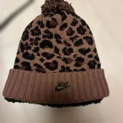 Nike レオパード柄 ニット帽