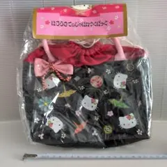 ハローキティじゃぱねすくばっぐ 和装用バッグHello kitty 年末年始和風