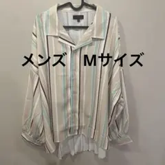 ZIPFIVE　ストライプ柄 長袖シャツ メンズ　ビッグシャツ　オーバーシャツのサムネイル
