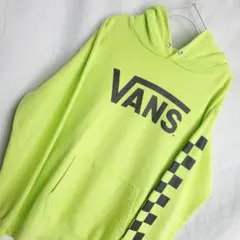 VANS バンズ　プルオーバーパーカー　デカロゴ チェッカーフーディ スケーター