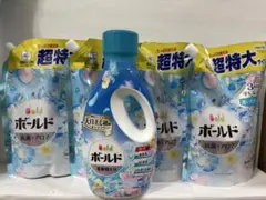 新品 ボールド 洗濯洗剤 本体と詰替 5点セット フラワーサボンの香り