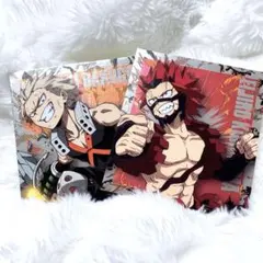 ヒロアカ　爆豪　切島　メタリック色紙　セット