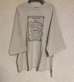 MONO-MART 前後2WAY グラフィック刺繍 オーバーサイズ半袖Tシャツ