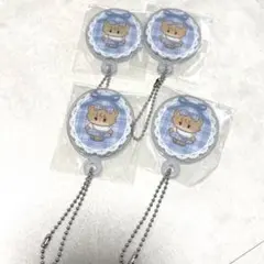 【未開封】リルアラモード ×GiGO チェックアクリルミラーキーホルダー　ラテ