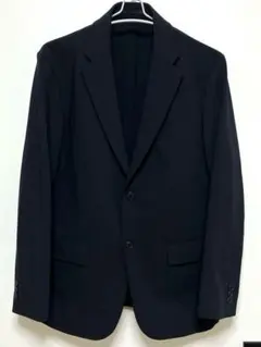 157【美品】 ユニクロ 感動ジャケット ネイビー L
