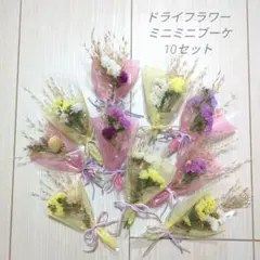 *·:❁ドライフラワーミニブーケ*·✴:お買い得10コセット