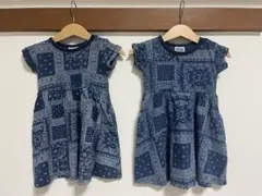 F.O.KIDS バンダナ柄 ワンピース 2枚セットのサムネイル