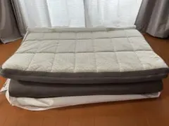 【布団セット】ニトリ 敷き布団＆羽毛布団＋Wガーゼカバー・枕＆枕カバー付き