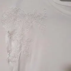Couture Brooch 刺繍レース 半袖Tシャツ ホワイト 38のサムネイル