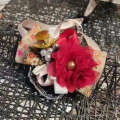 犬 猫 ペット 和飾り チョーカー トリミングリボン 正月 クリスマス