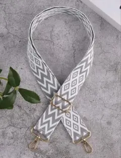 【新品】バッグショルダーストラップ 幾何学柄