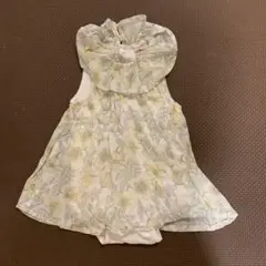 花柄ノースリーブワンピース 80センチ