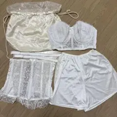 拡張フック付】セモア ブライダルインナー D75 3点セット（付属込合計6