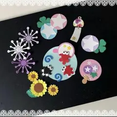 ◆クラフトパンチ◆ペーパークラフト◆壁面・アルバム・素材◆夏飾り・朝顔・金魚◆のサムネイル
