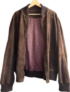 限定sale！GUCCI スウェードブルゾン　ブラウン