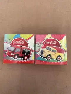 コカコーラ 景品ミニカーセット 2007年と1930年代デリバリートラック