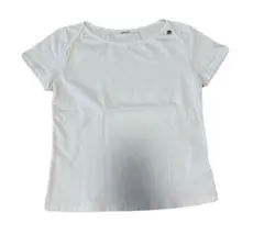OHESHIO DOT BUTTON T-SHIRT半袖 カットソー ホワイト