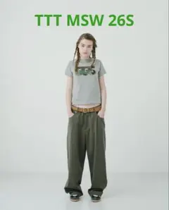i様]TTTMSW 26SS 5p jersey pants（KHAKI）新品Mのサムネイル