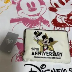ディズニーストア 25周年 ポケッタブルトートバッグ エコバッグ