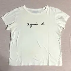 agnes b. ロゴTシャツ ホワイト　T3