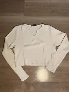 Brandy Melville 長袖 リブカットソー
