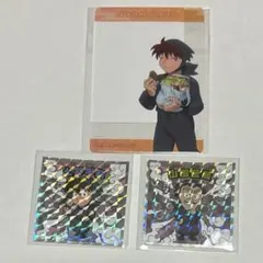 忍たま乱太郎マンチョコ ステッカー 土井半助 山田伝蔵 クリアカード