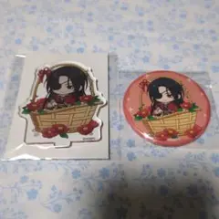 天官賜福 きゃらドリ!!コラボの謝憐 缶バッジ＆ミニアクリルスタンド