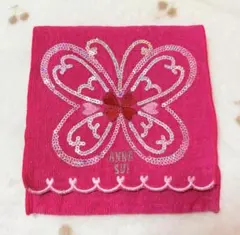 アナスイ ANNA SUI タオルポーチ ハンカチポーチ 蝶 スパンコールのサムネイル
