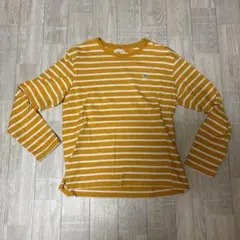 Arnold Palmer ボーダー 長袖カットソー イエロー　M